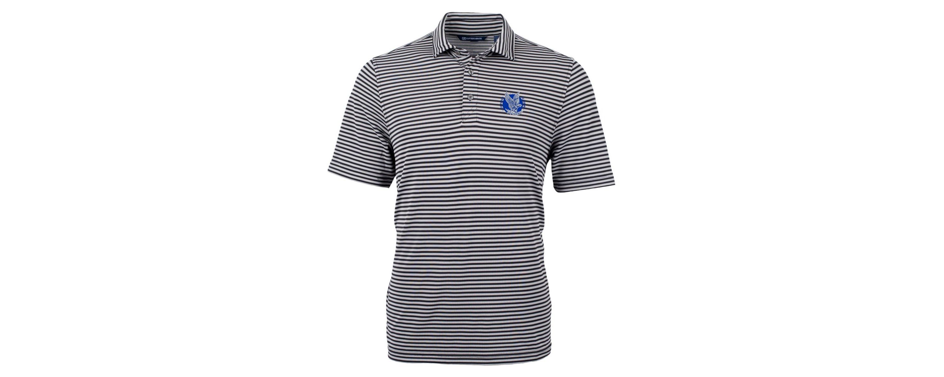 NCAA Air Force Falcons Throwback Logo Virtue Eco Pique Stripe Recycled Polo