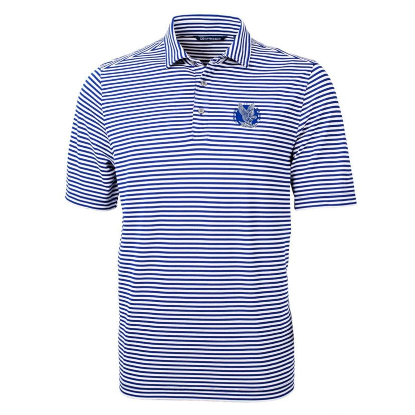 NCAA Air Force Falcons Throwback Logo Virtue Eco Pique Stripe Recycled Polo