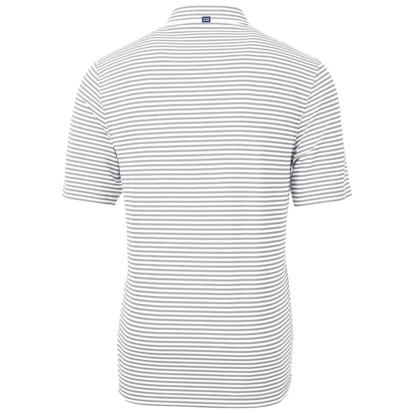 NCAA Arkansas Razorbacks Throwback Logo Virtue Eco Pique Stripe Recycled Polo
