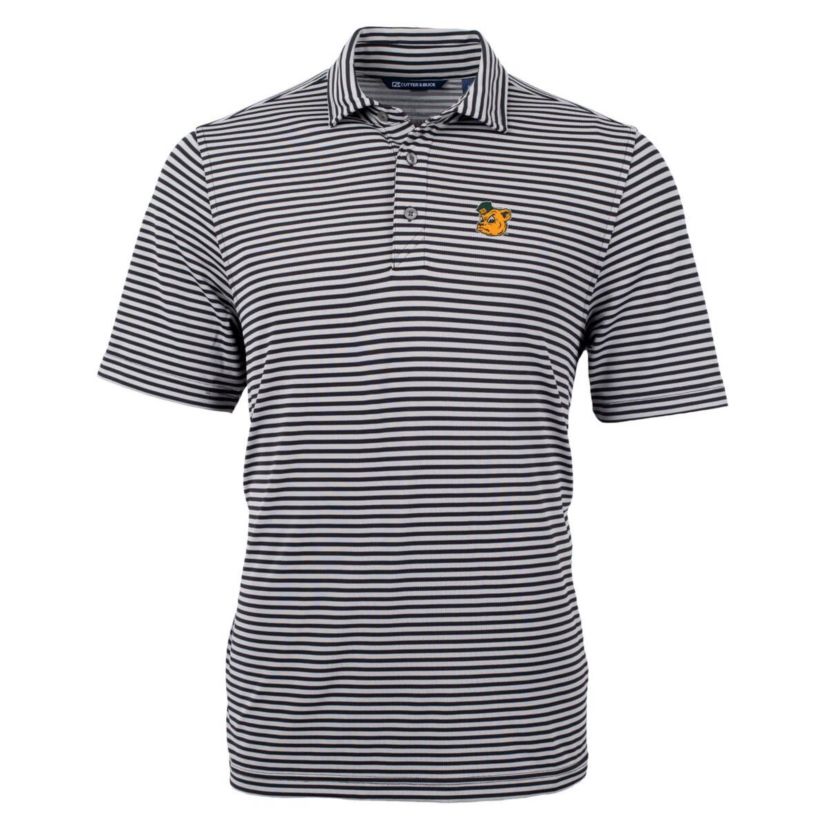 NCAA Baylor Bears Throwback Logo Virtue Eco Pique Stripe Recycled Polo