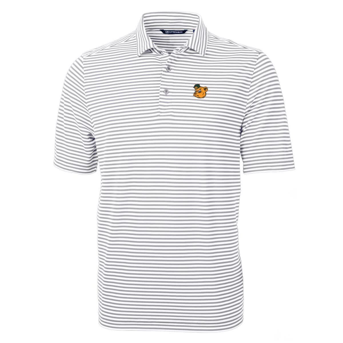 NCAA Baylor Bears Throwback Logo Virtue Eco Pique Stripe Recycled Polo
