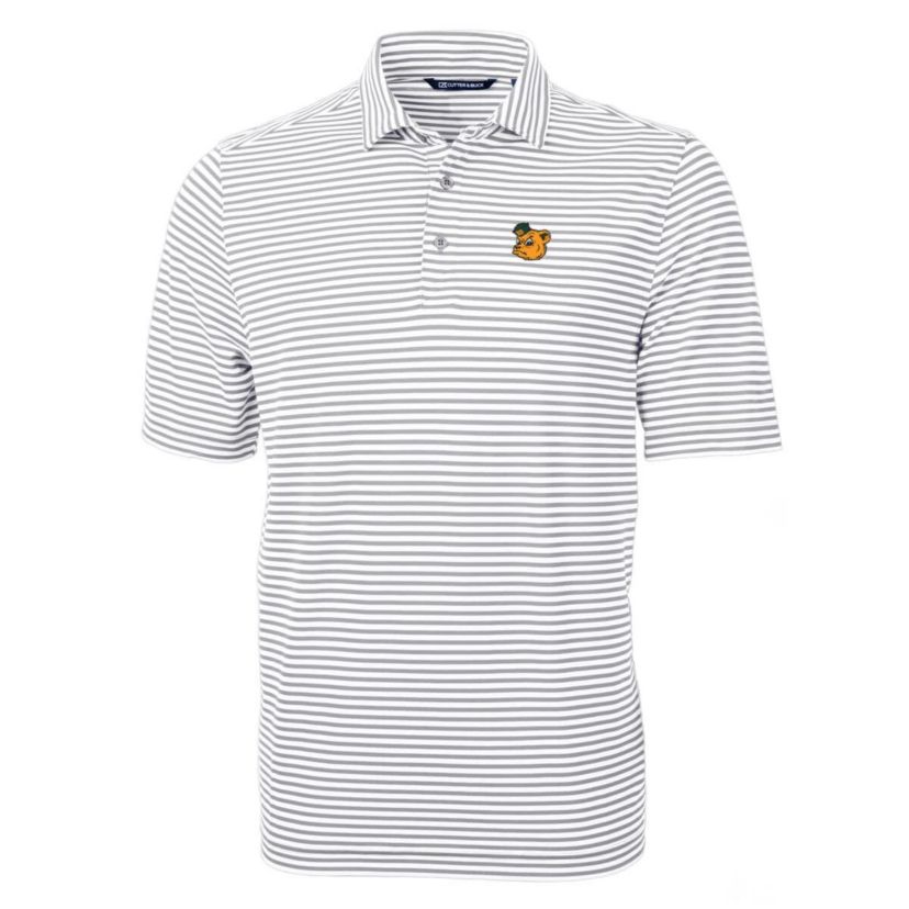 NCAA Baylor Bears Throwback Logo Virtue Eco Pique Stripe Recycled Polo