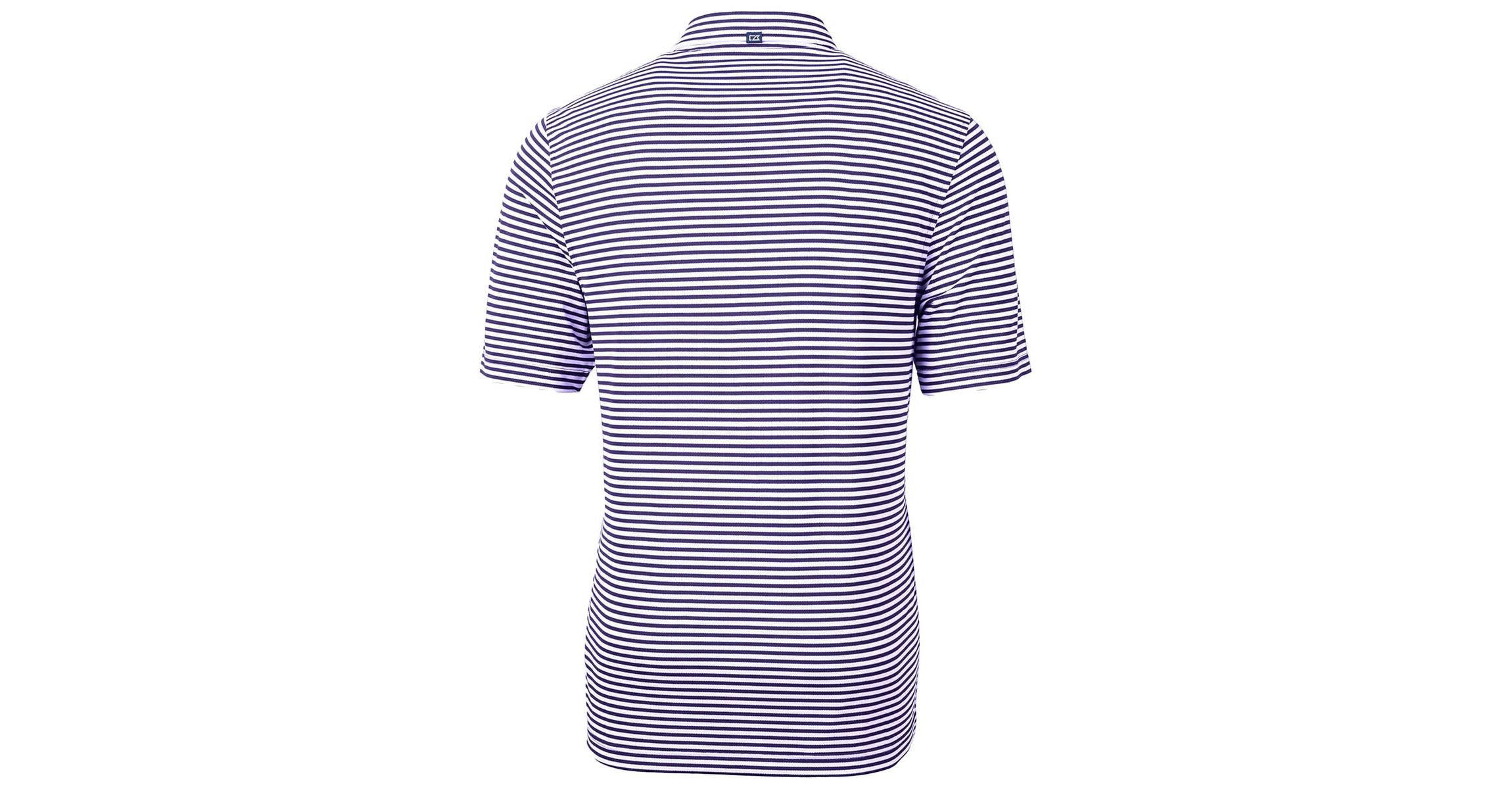 NCAA Clemson Tigers Throwback Logo Virtue Eco Pique Stripe Recycled Polo