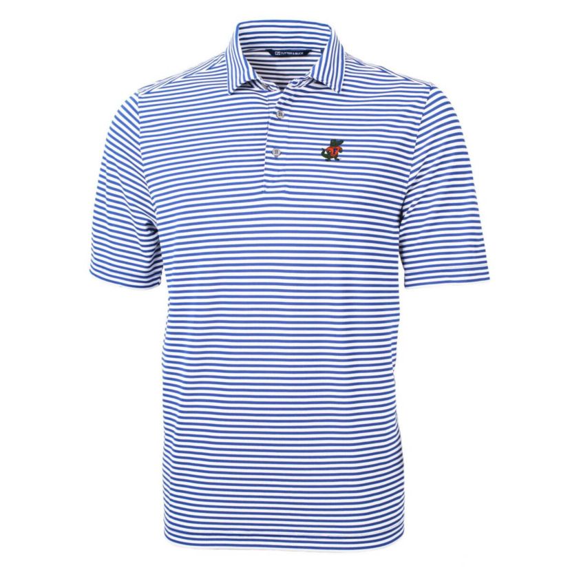 NCAA Florida Gators Throwback Logo Virtue Eco Pique Stripe Recycled Polo