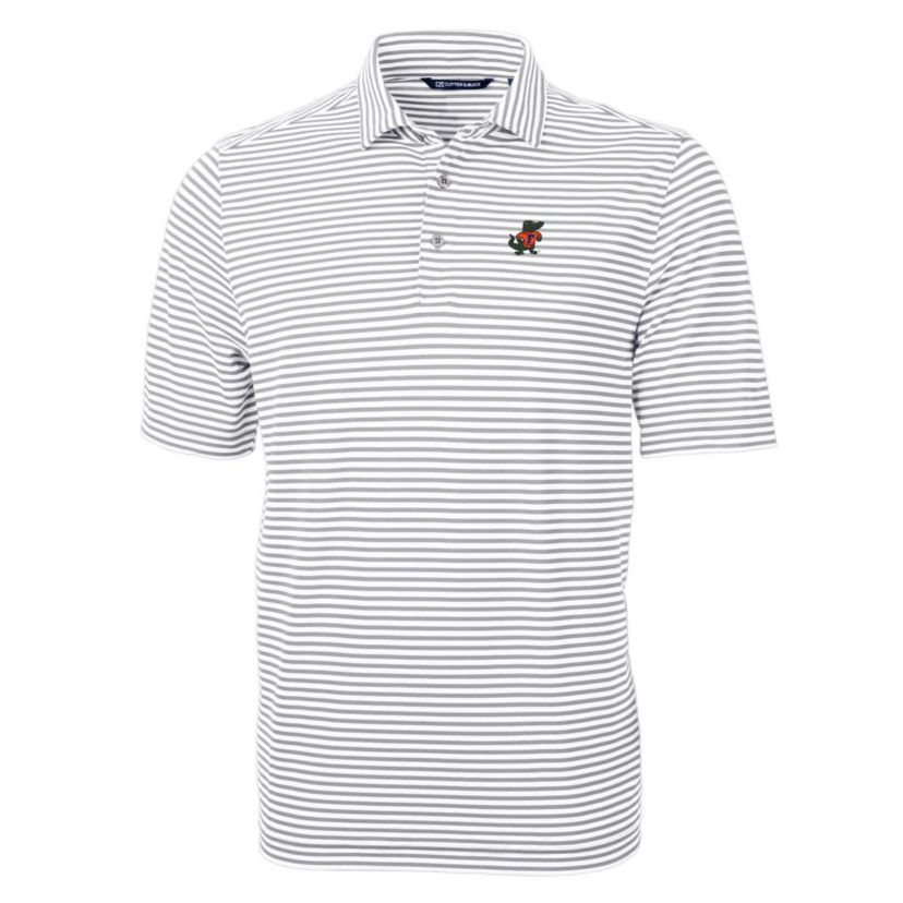 NCAA Florida Gators Throwback Logo Virtue Eco Pique Stripe Recycled Polo