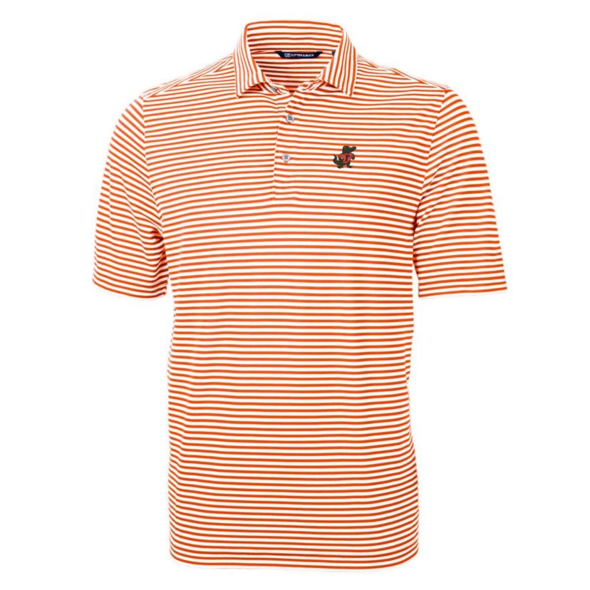 NCAA Florida Gators Throwback Logo Virtue Eco Pique Stripe Recycled Polo