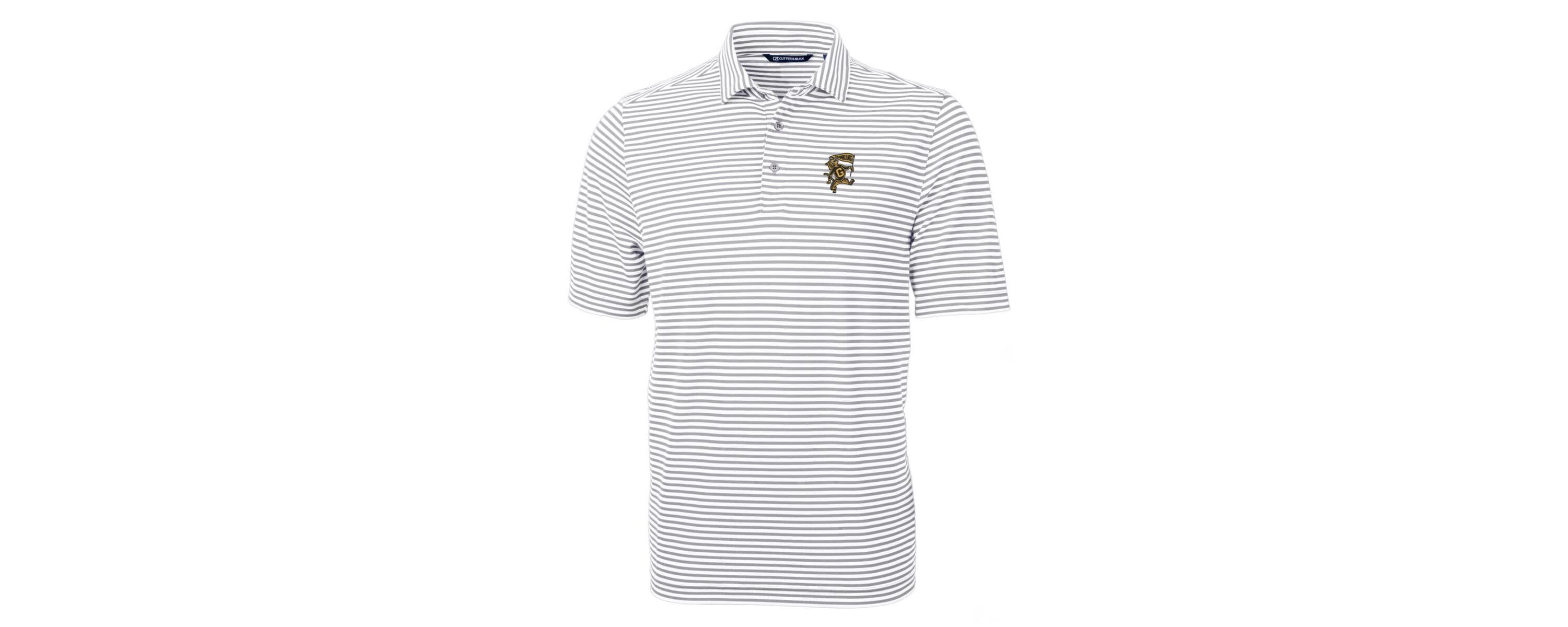Grambling State Tigers NCAA Grambling Tigers Throwback Logo Virtue Eco Pique Stripe Recycled Polo