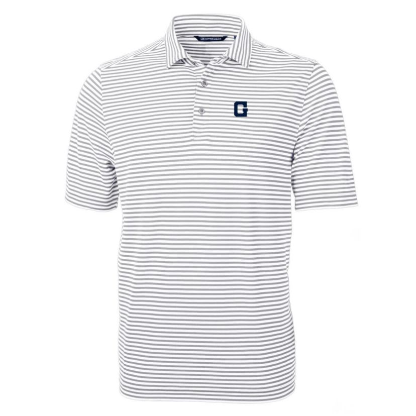 NCAA Georgetown Hoyas Throwback Logo Virtue Eco Pique Stripe Recycled Polo