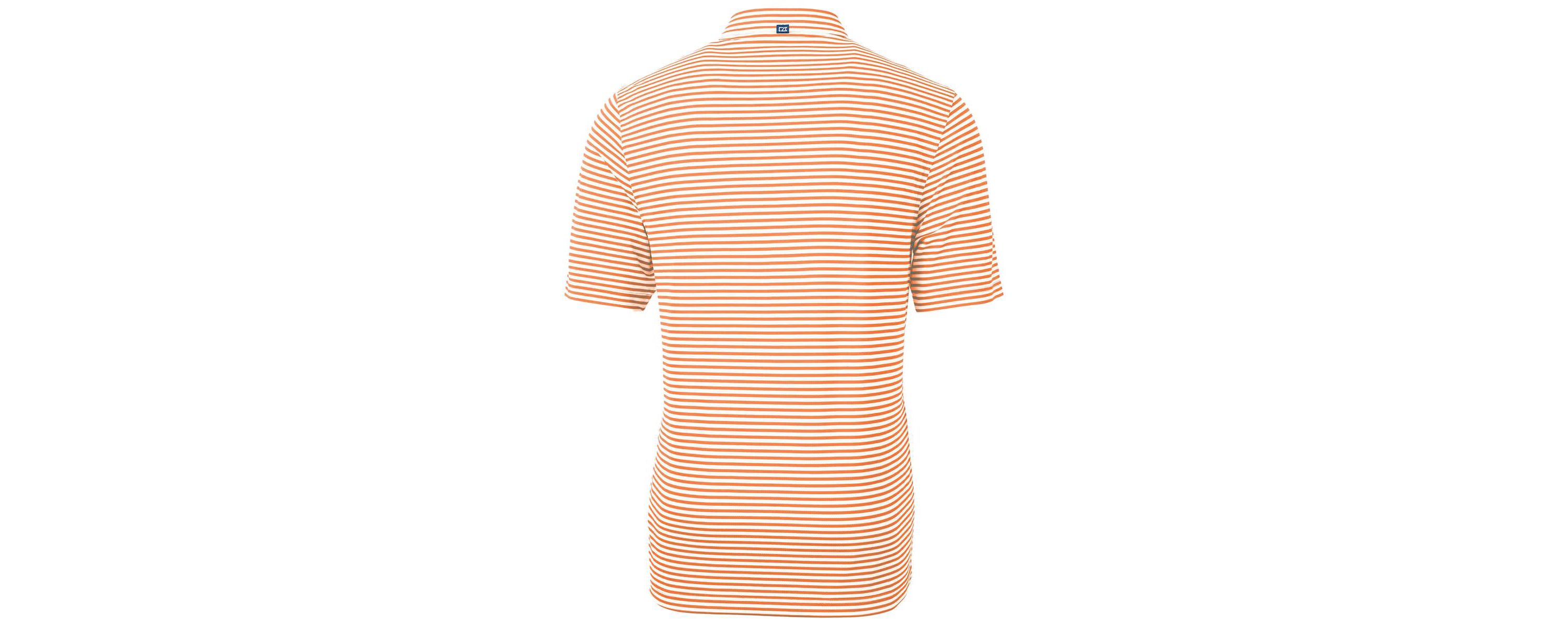 NCAA Illinois Fighting Illini Throwback Logo Virtue Eco Pique Stripe Recycled Polo