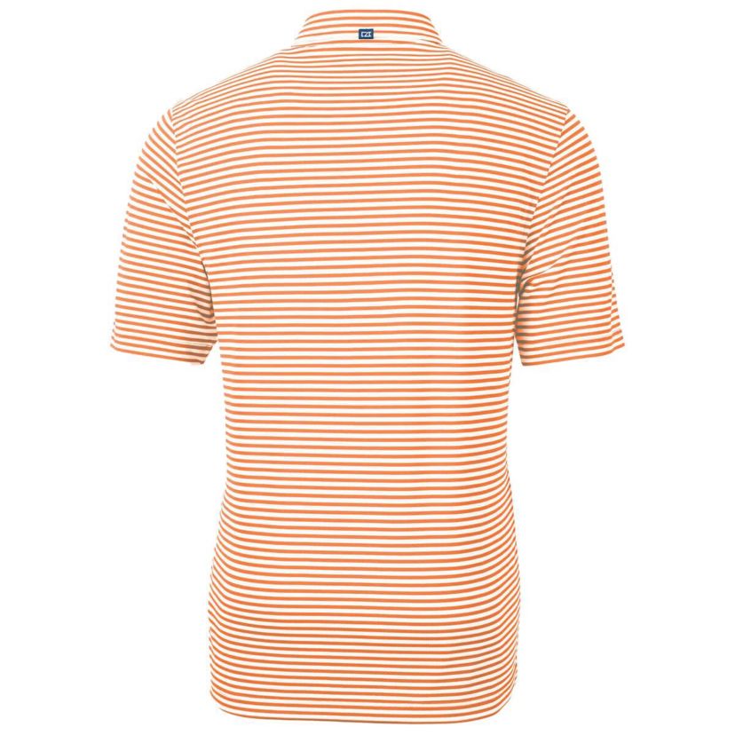 NCAA Illinois Fighting Illini Throwback Logo Virtue Eco Pique Stripe Recycled Polo