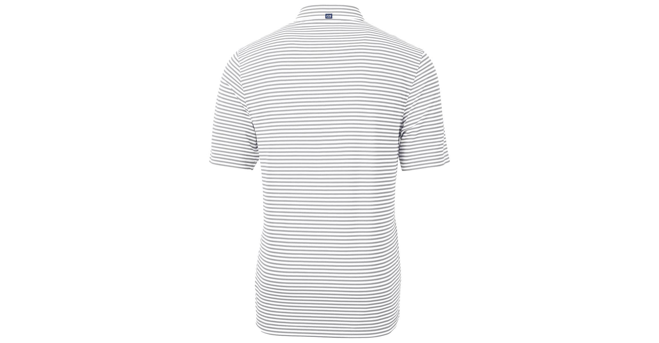 NCAA Kansas Jayhawks Throwback Logo Virtue Eco Pique Stripe Recycled Polo