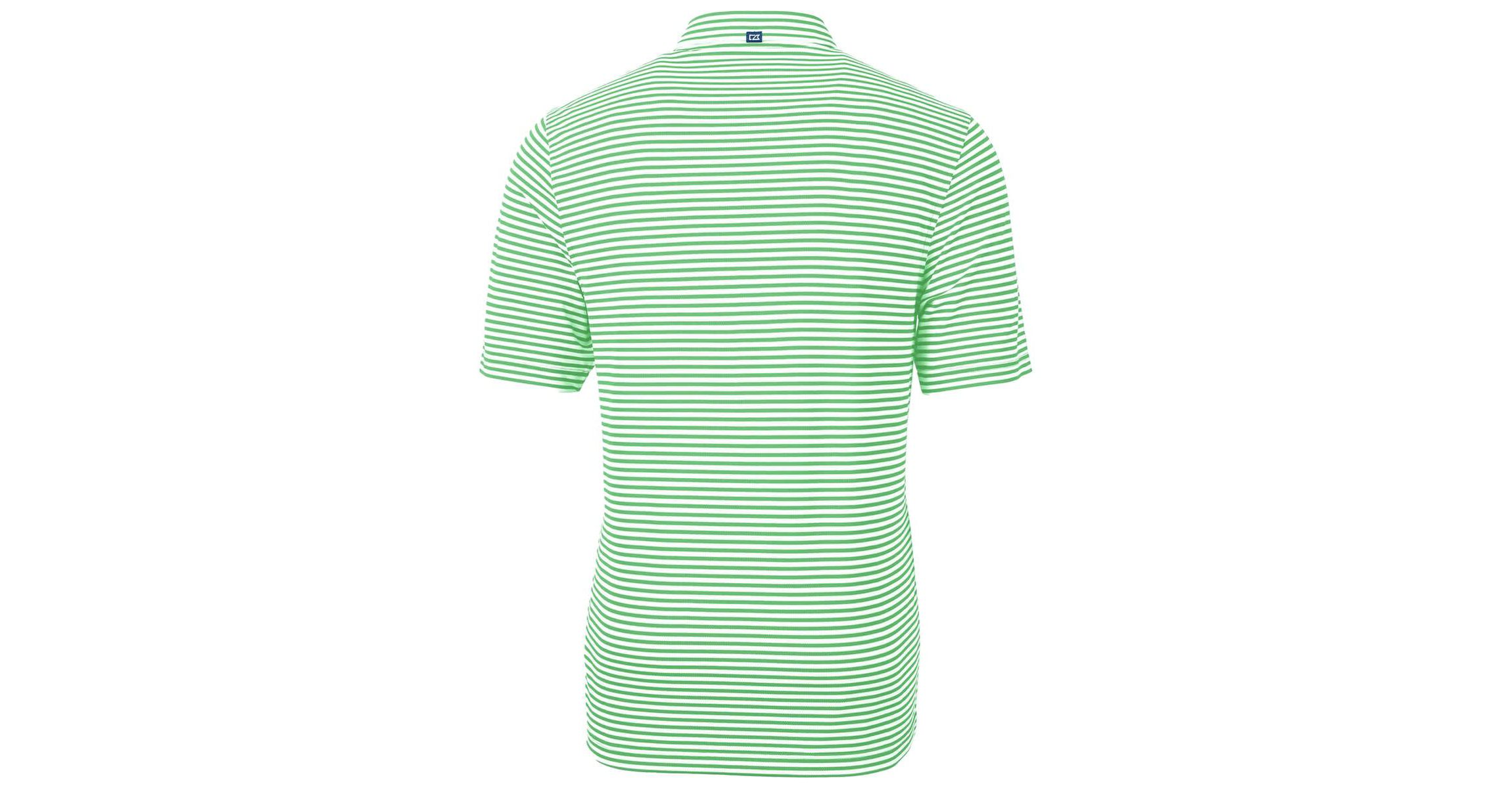 NCAA Kelly Marshall Thundering Herd Throwback Logo Virtue Eco Pique Stripe Recycled Polo