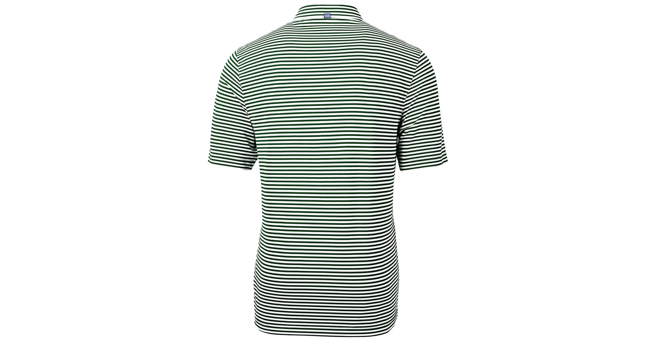 NCAA Michigan State Spartans Throwback Logo Virtue Eco Pique Stripe Recycled Polo