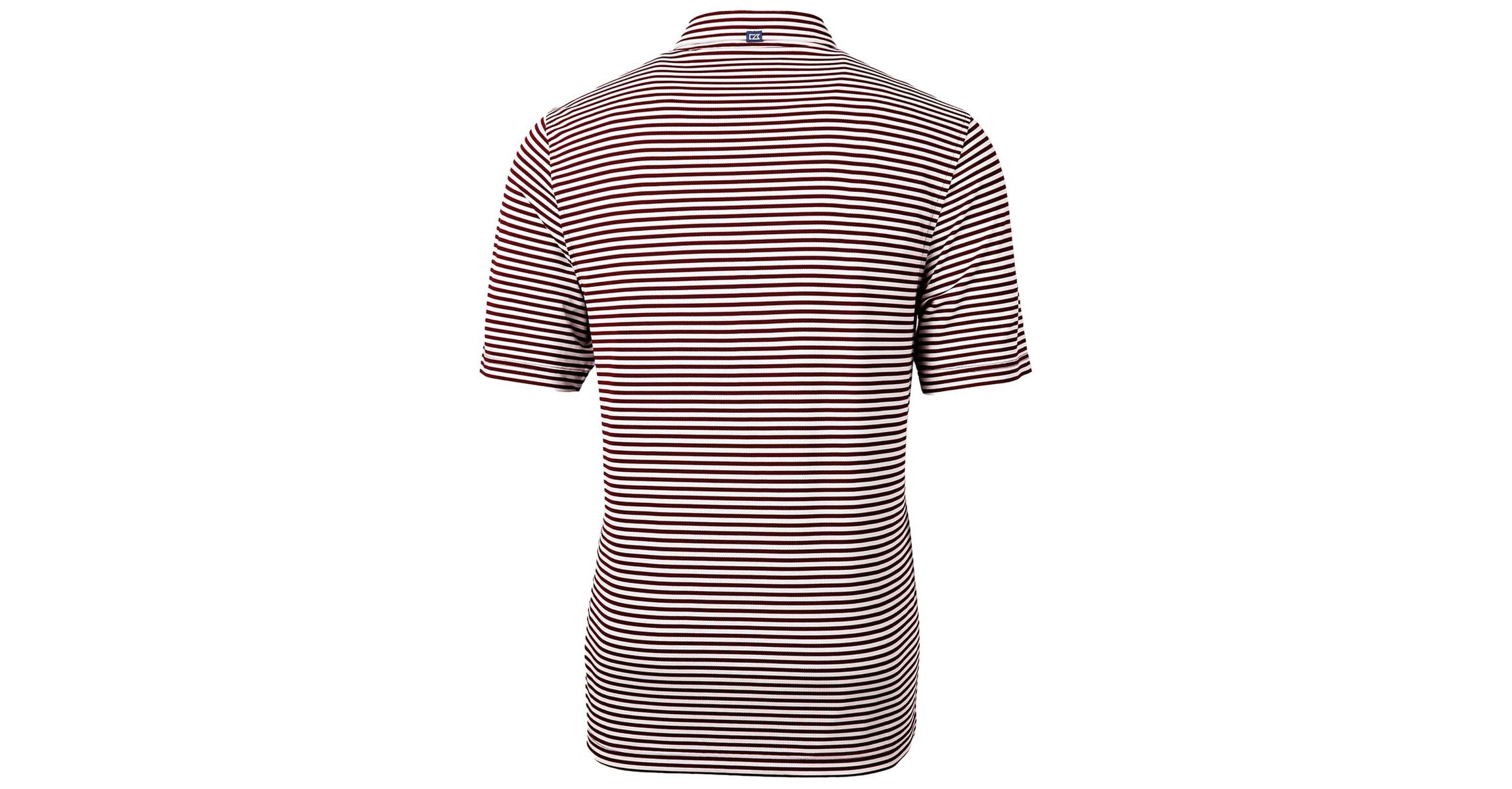 NCAA Mississippi State Bulldogs Throwback Logo Virtue Eco Pique Stripe Recycled Polo