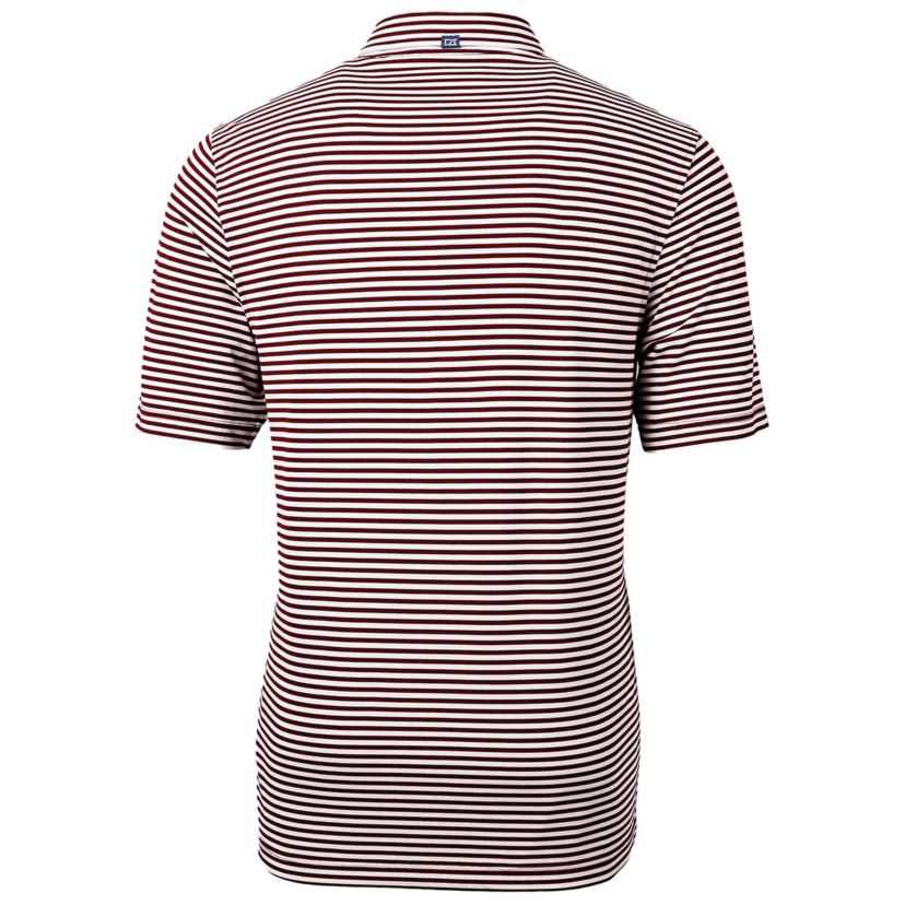 NCAA Mississippi State Bulldogs Throwback Logo Virtue Eco Pique Stripe Recycled Polo