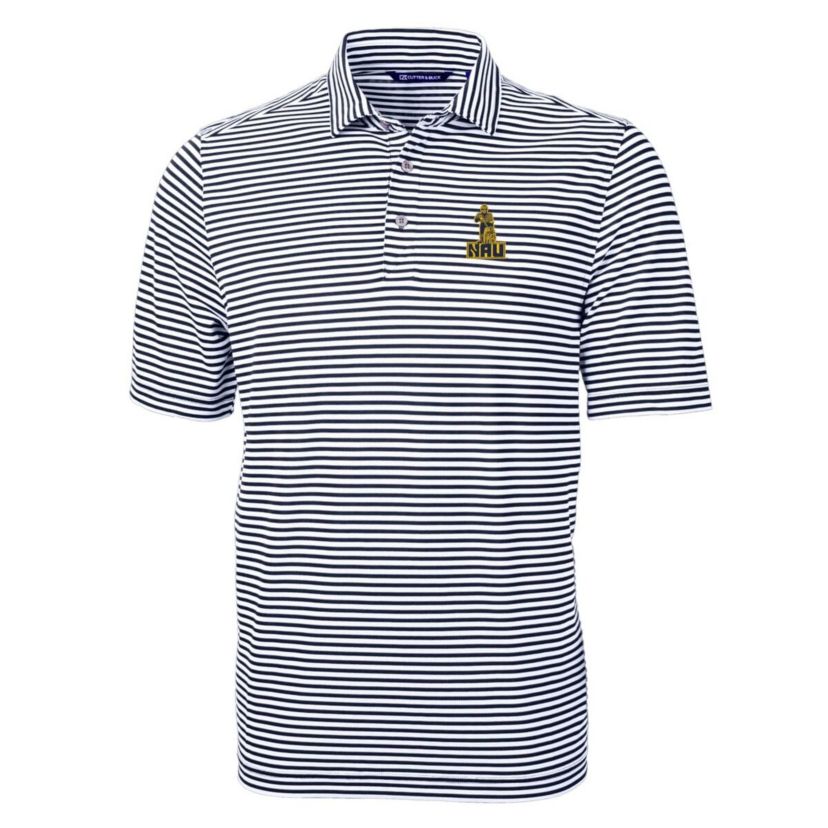 NCAA Northern Arizona Lumberjacks Throwback Logo Virtue Eco Pique Stripe Recycled Polo