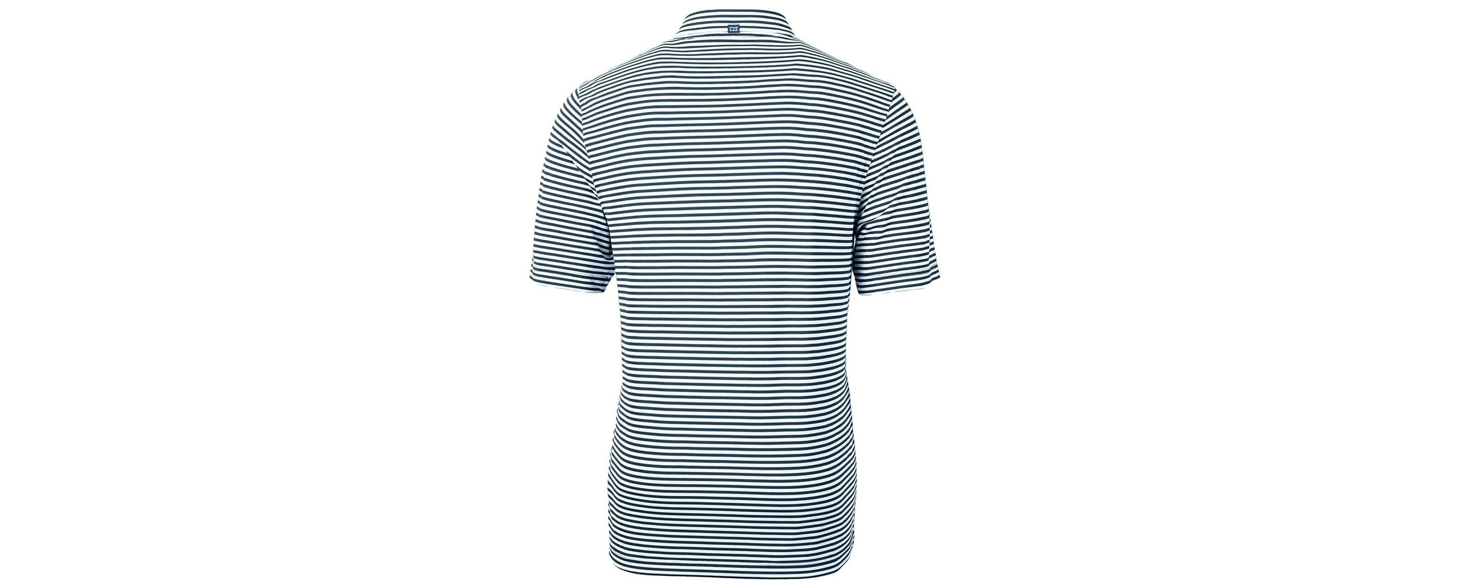 NCAA Northern Arizona Lumberjacks Throwback Logo Virtue Eco Pique Stripe Recycled Polo