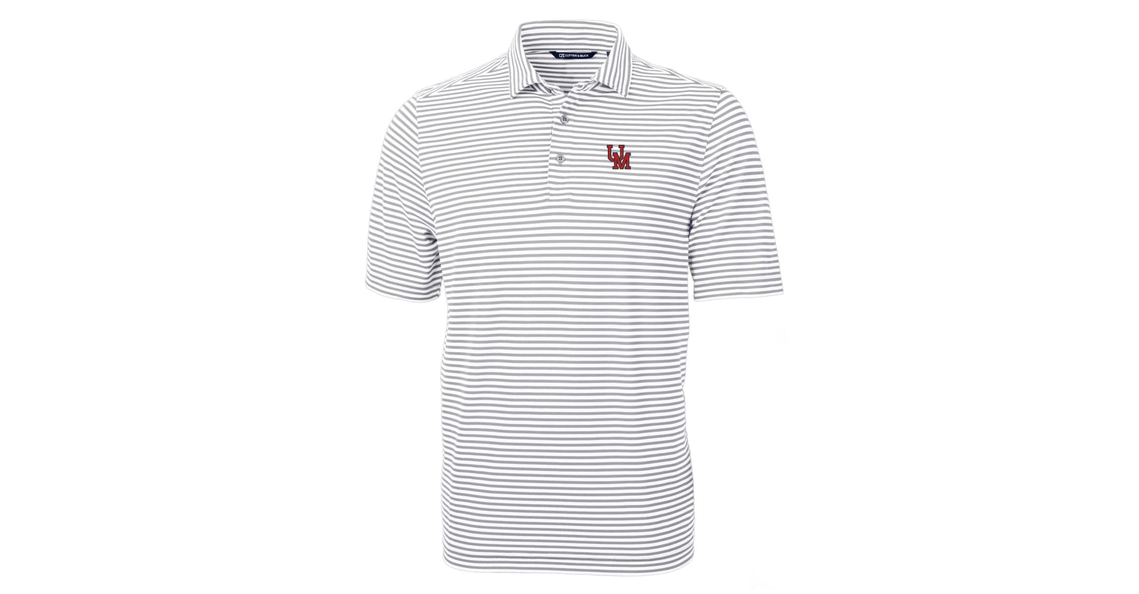 NCAA Ole Miss Rebels Throwback Logo Virtue Eco Pique Stripe Recycled Polo