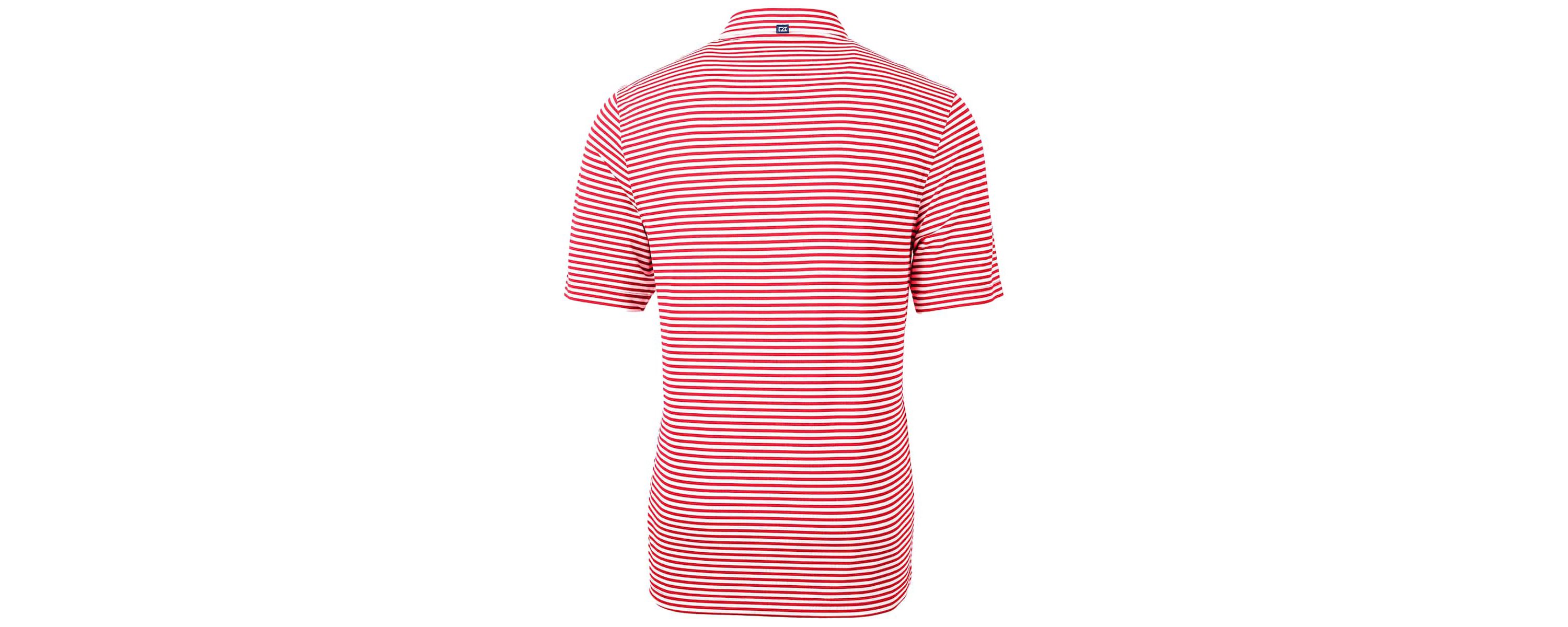 NCAA Ole Miss Rebels Throwback Logo Virtue Eco Pique Stripe Recycled Polo