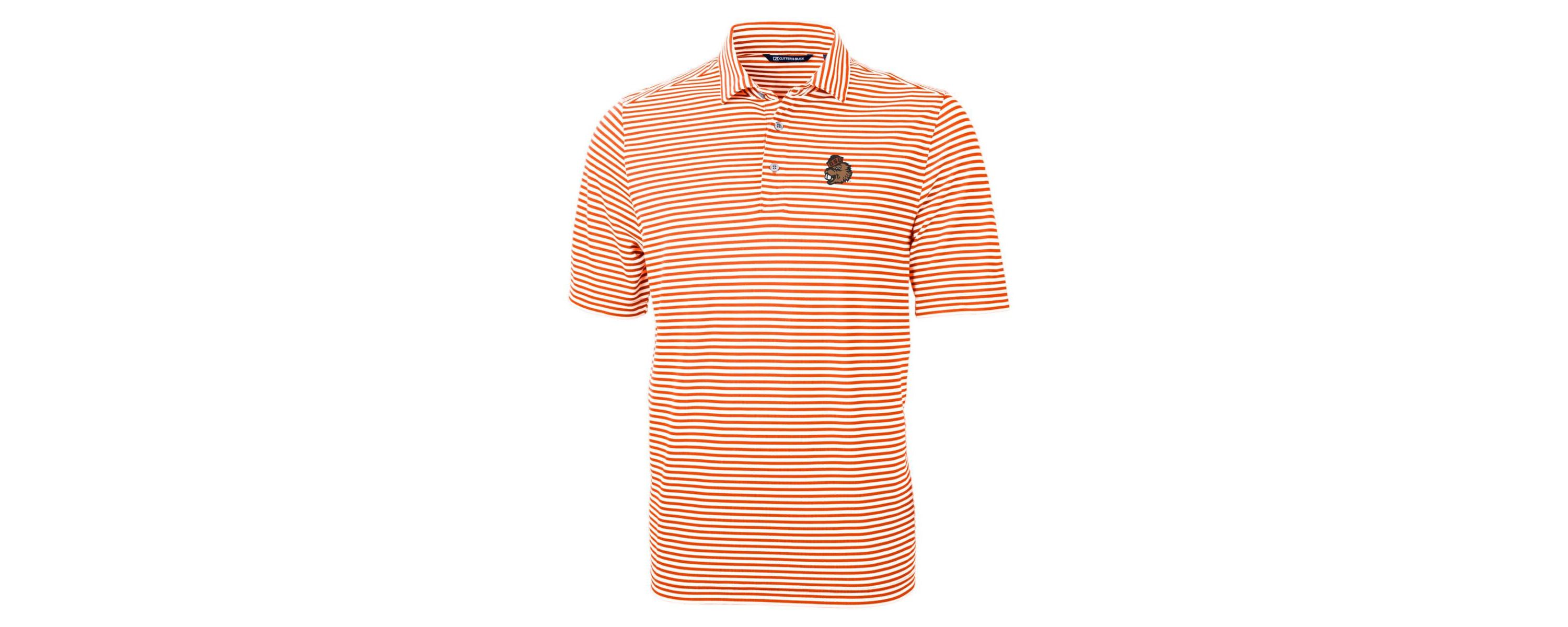 NCAA Oregon State Beavers Throwback Logo Virtue Eco Pique Stripe Recycled Polo