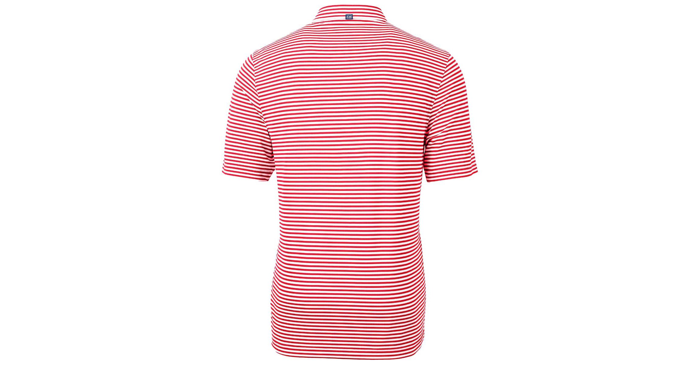 Texas Tech Red Raiders NCAA Texas Tech Raiders Throwback Logo Virtue Eco Pique Stripe Recycled Polo