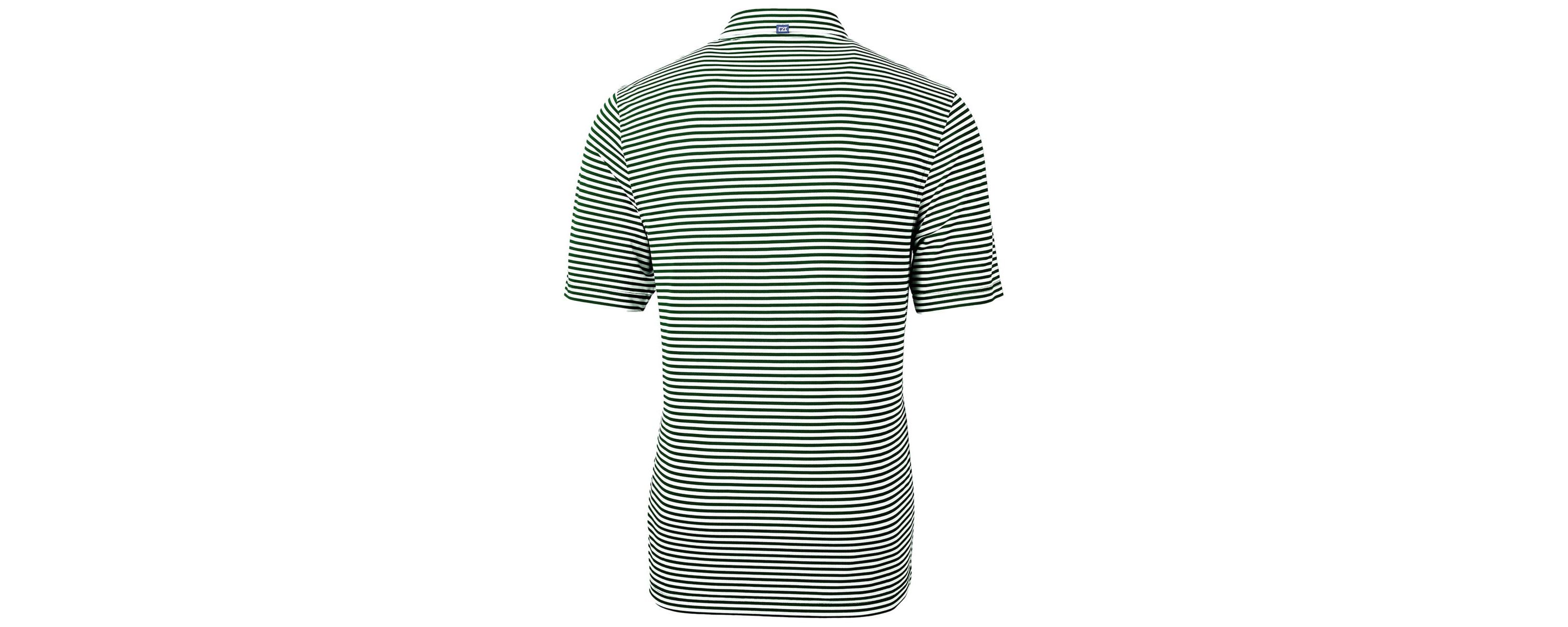 Tulane Green Wave NCAA Tulane Wave Throwback Logo Virtue Eco Pique Stripe Recycled Polo