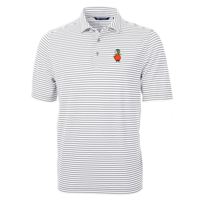 NCAA UCF Knights Throwback Logo Virtue Eco Pique Stripe Recycled Polo