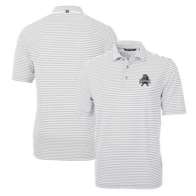 NCAA Utah State Aggies Throwback Logo Virtue Eco Pique Stripe Recycled Polo