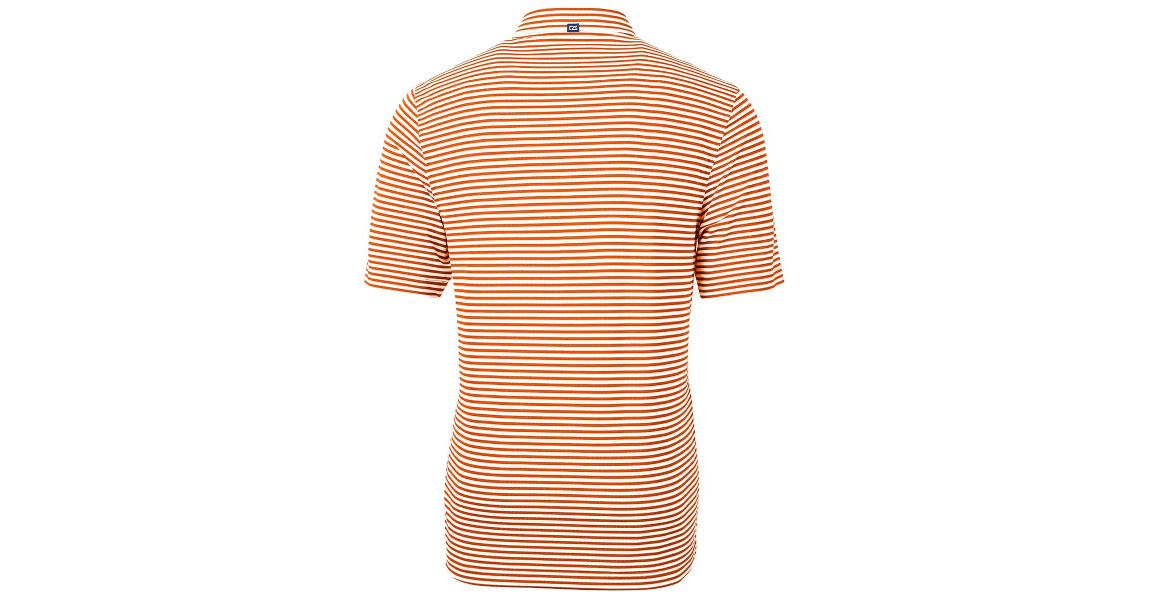NCAA Virginia Cavaliers Vintage Logo Virtue Eco Pique Stripe Recycled Polo