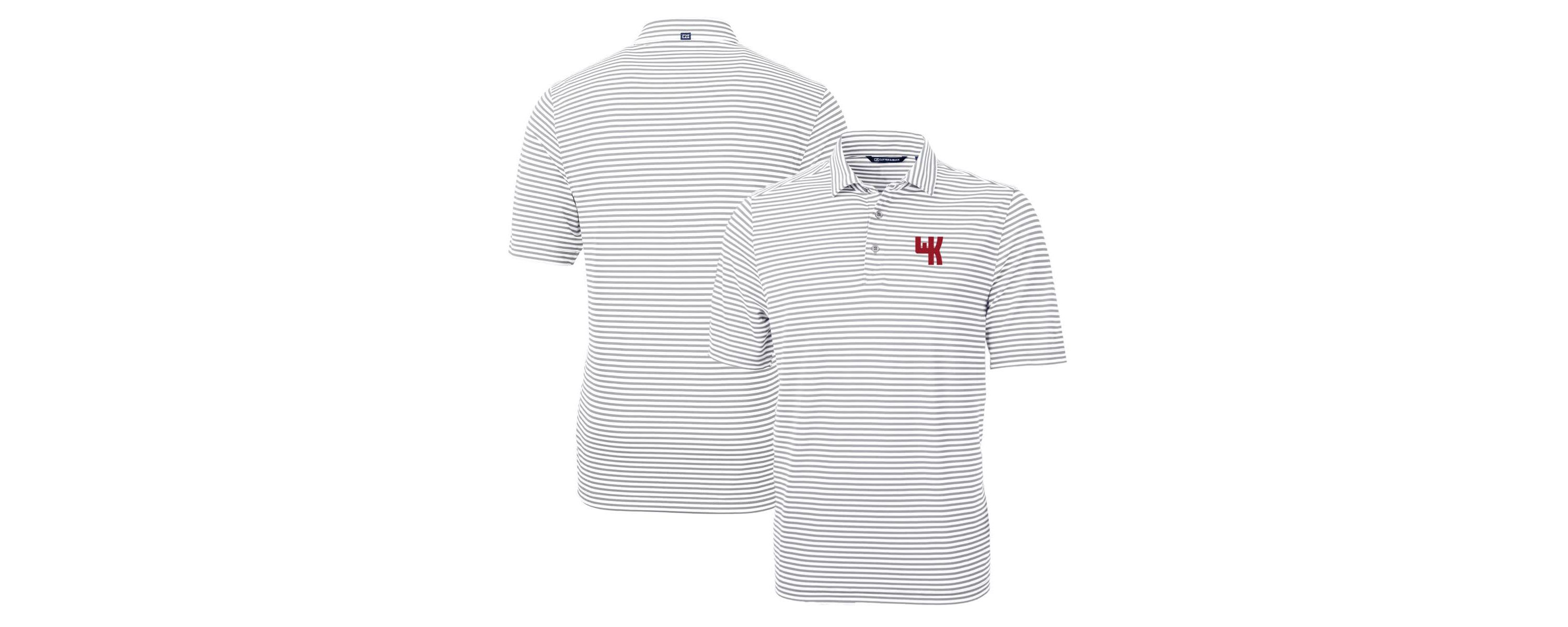 NCAA Western Kentucky Hilltoppers Throwback Logo Virtue Eco Pique Stripe Recycled Polo