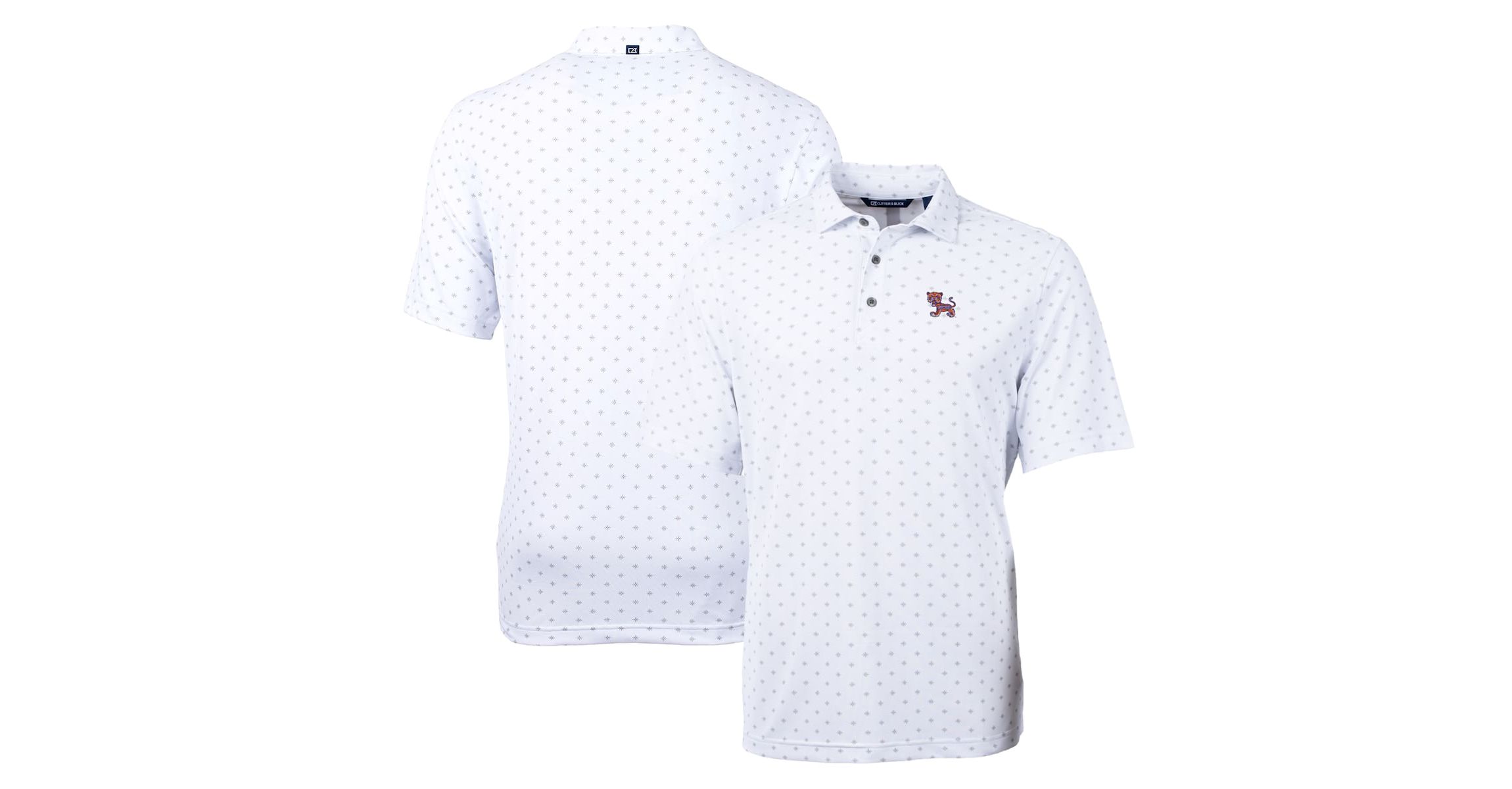 NCAA Clemson Tigers Virtue Eco Pique Tile Recycled Polo