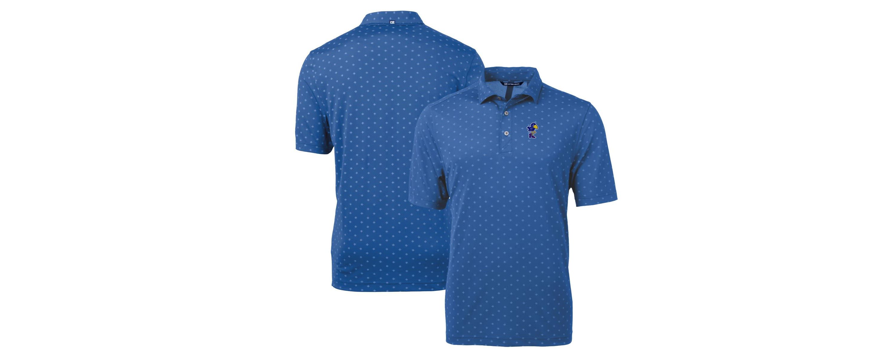 NCAA Kansas Jayhawks Virtue Eco Pique Tile Recycled Polo