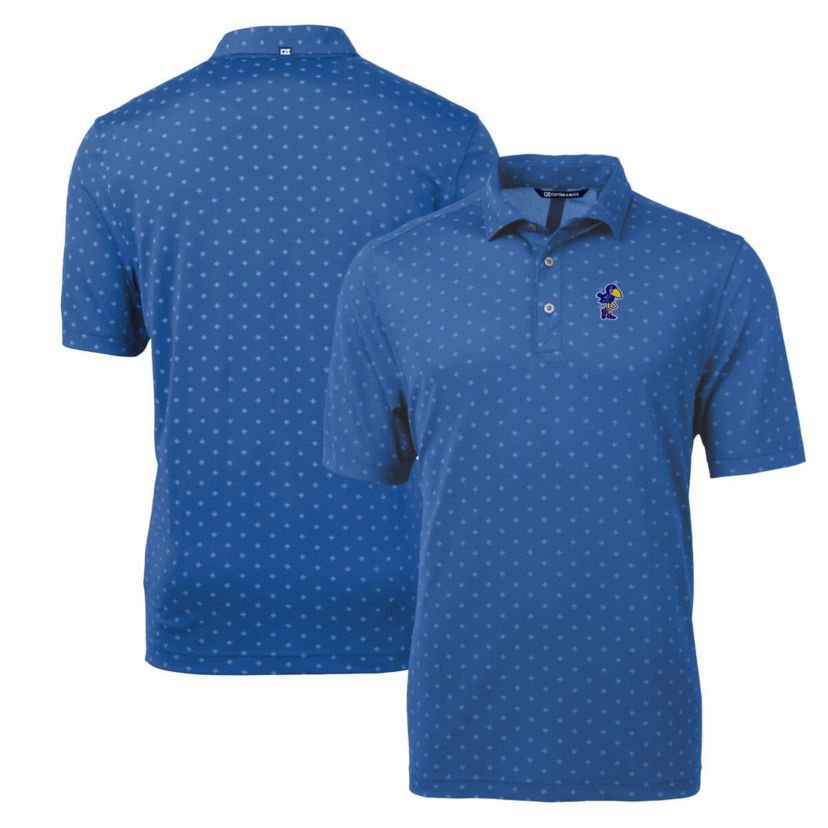 NCAA Kansas Jayhawks Virtue Eco Pique Tile Recycled Polo