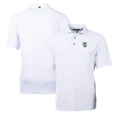 Cutter & Buck Men's Tulane Green Wave NCAA Tulane Wave Virtue Eco Pique Tile Recycled Polo