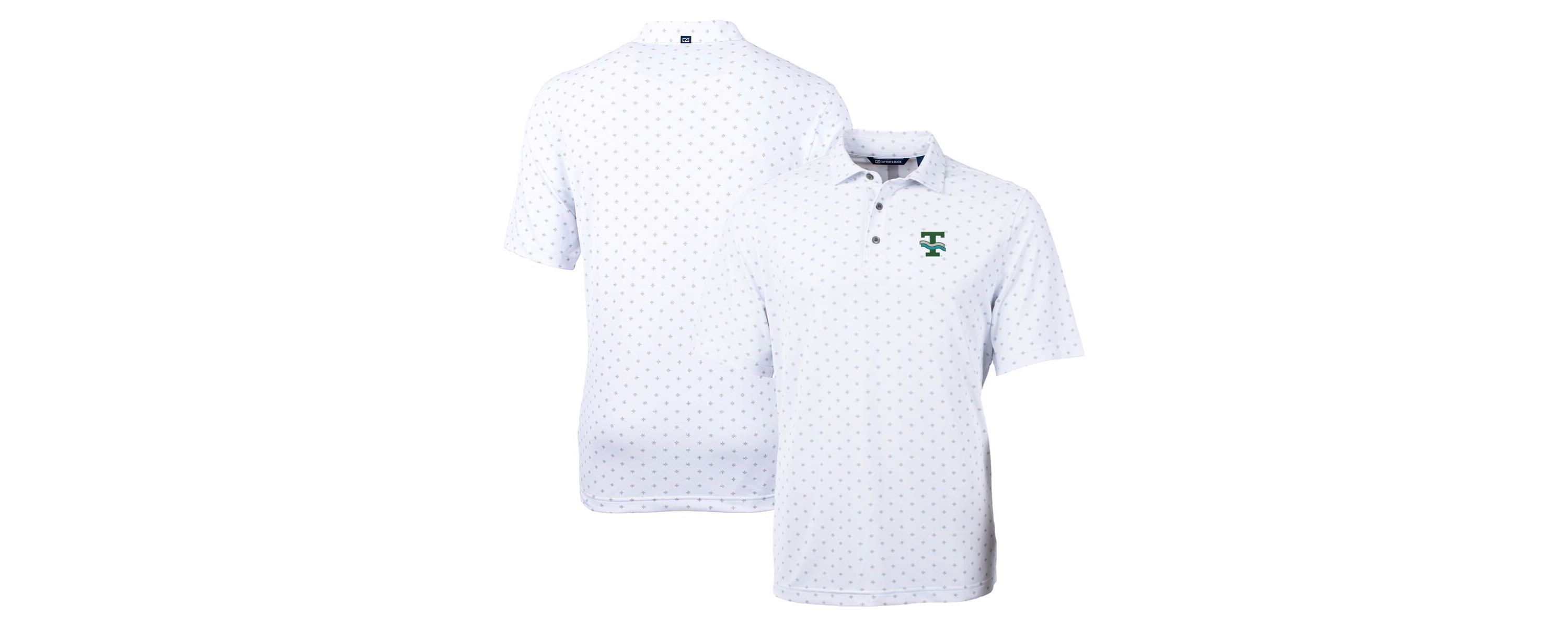 Tulane Green Wave NCAA Tulane Wave Virtue Eco Pique Tile Recycled Polo