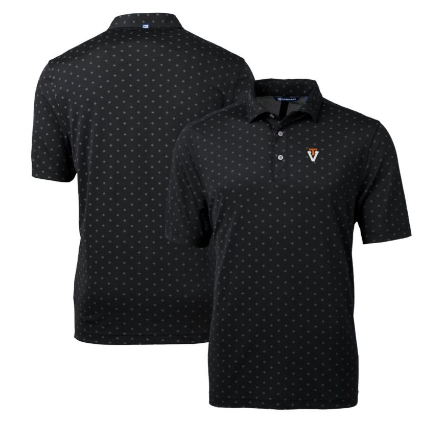 NCAA Virginia Tech Hokies Virtue Eco Pique Tile Recycled Polo