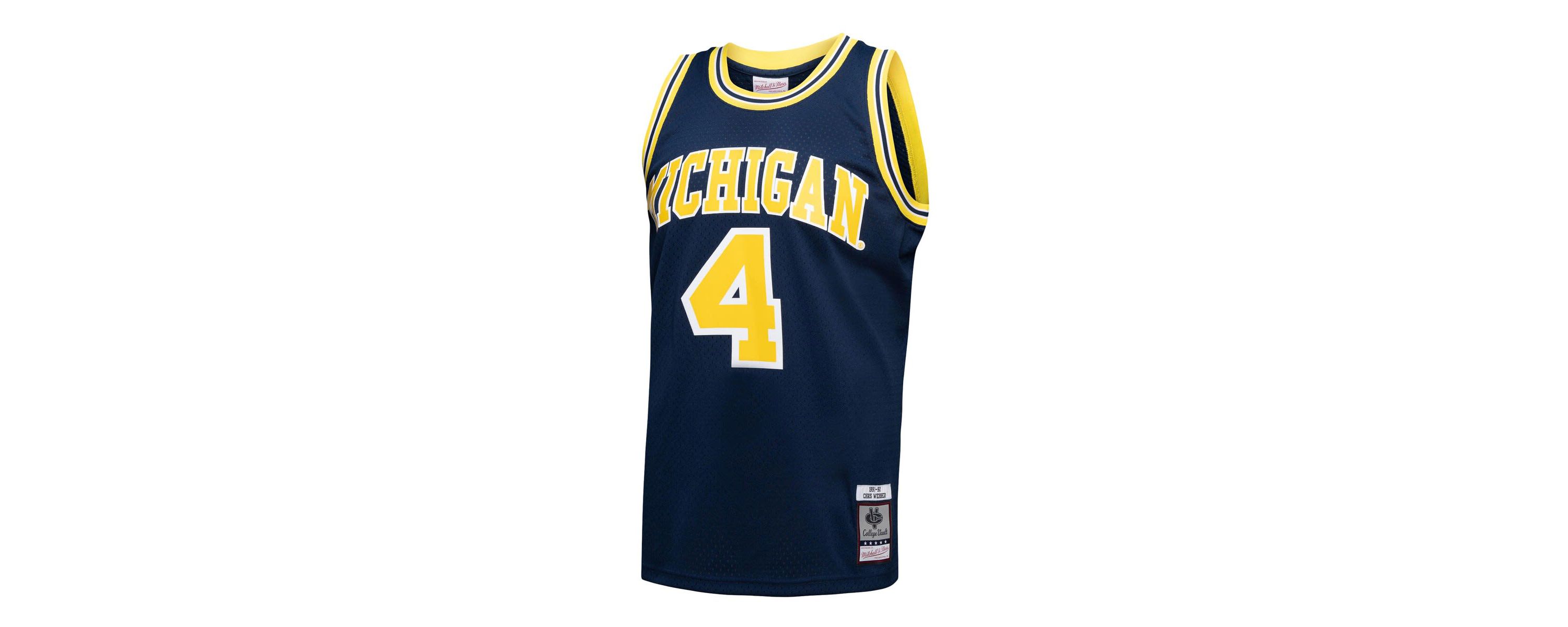 NCAA Chris Webber Michigan Wolverines 1991/92 NCAA Vault Player Swingman Jersey