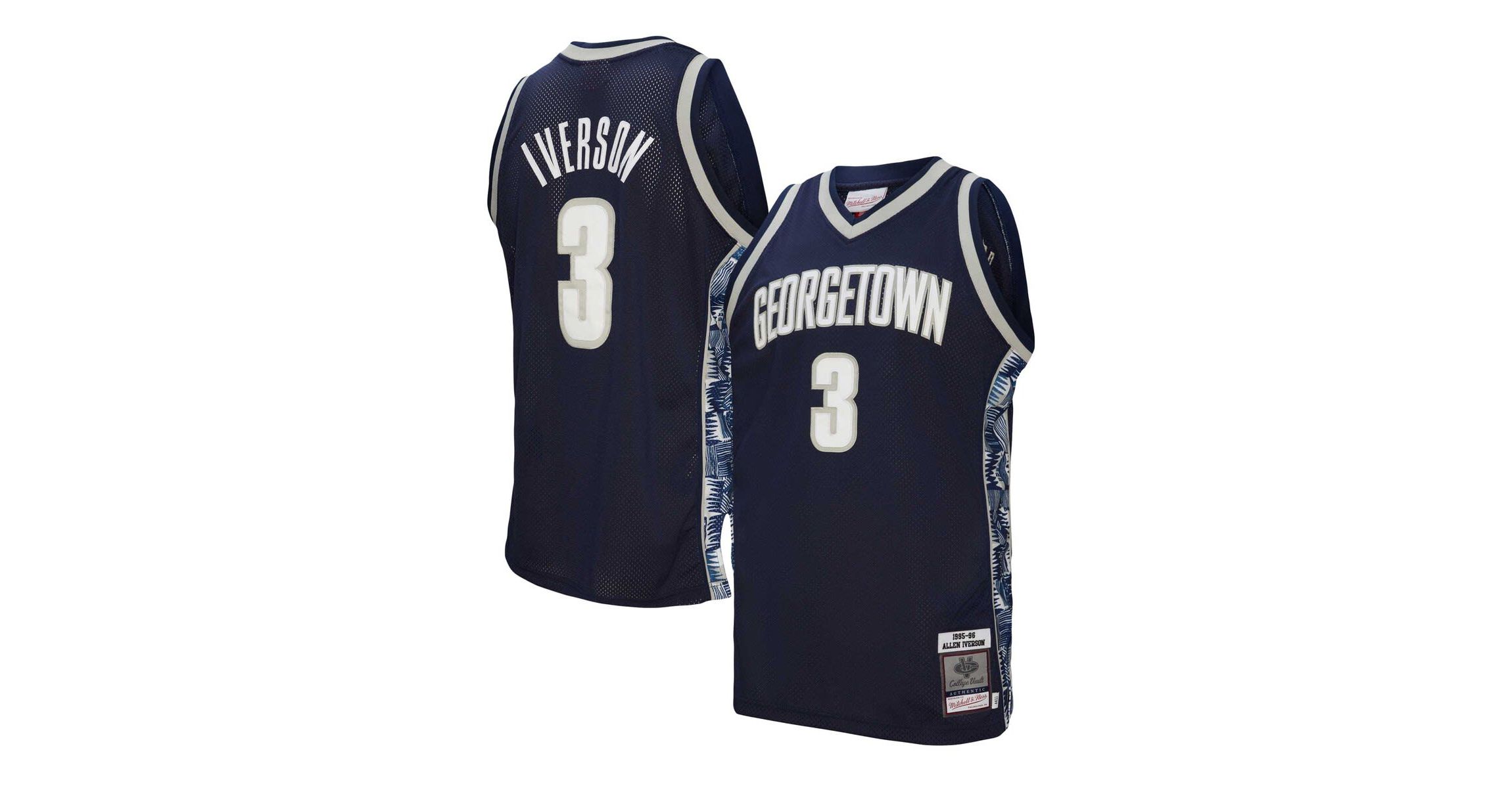 NCAA Allen Iverson Georgetown Hoyas 1995/96 Authentic Jersey
