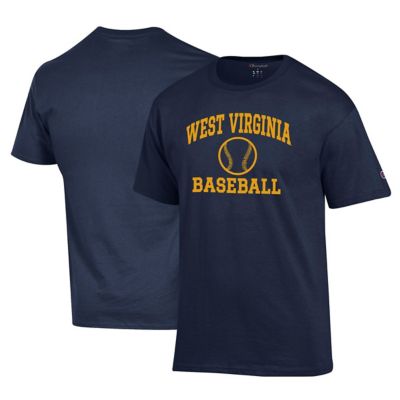 Champion Men's NCAA West Virginia Mountaineers Primary Team Logo Icon Baseball Powerblend T-Shirt