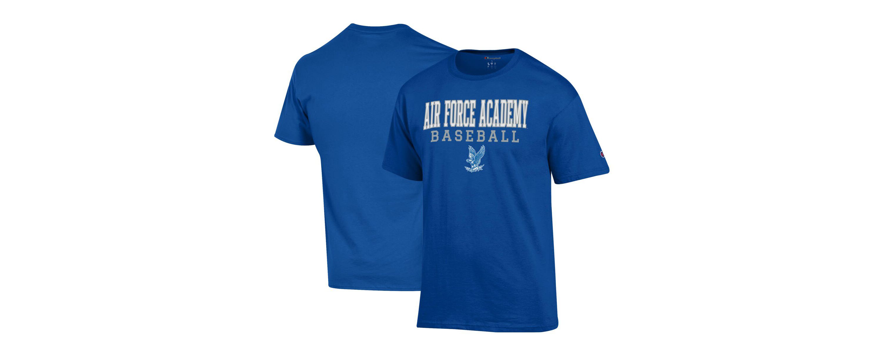 NCAA Air Force Falcons Primary Team Logo Stack Logo Baseball Powerblend T-Shirt