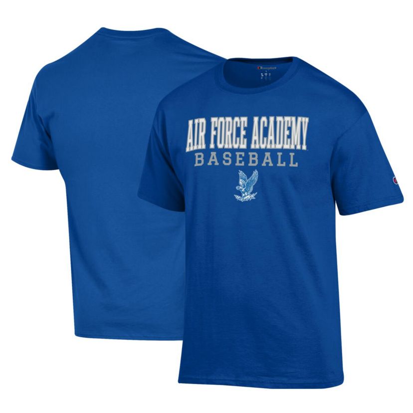 NCAA Air Force Falcons Primary Team Logo Stack Logo Baseball Powerblend T-Shirt
