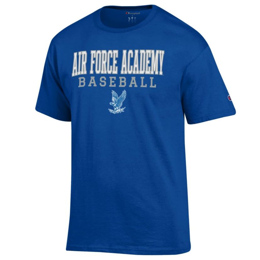 NCAA Air Force Falcons Primary Team Logo Stack Logo Baseball Powerblend T-Shirt