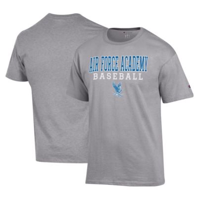 Champion Men's NCAA Air Force Falcons Primary Team Logo Stack Logo Baseball Powerblend T-Shirt