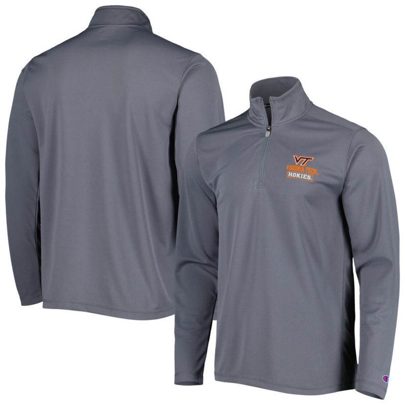 NCAA Virginia Tech Hokies Textured Quarter-Zip Jacket