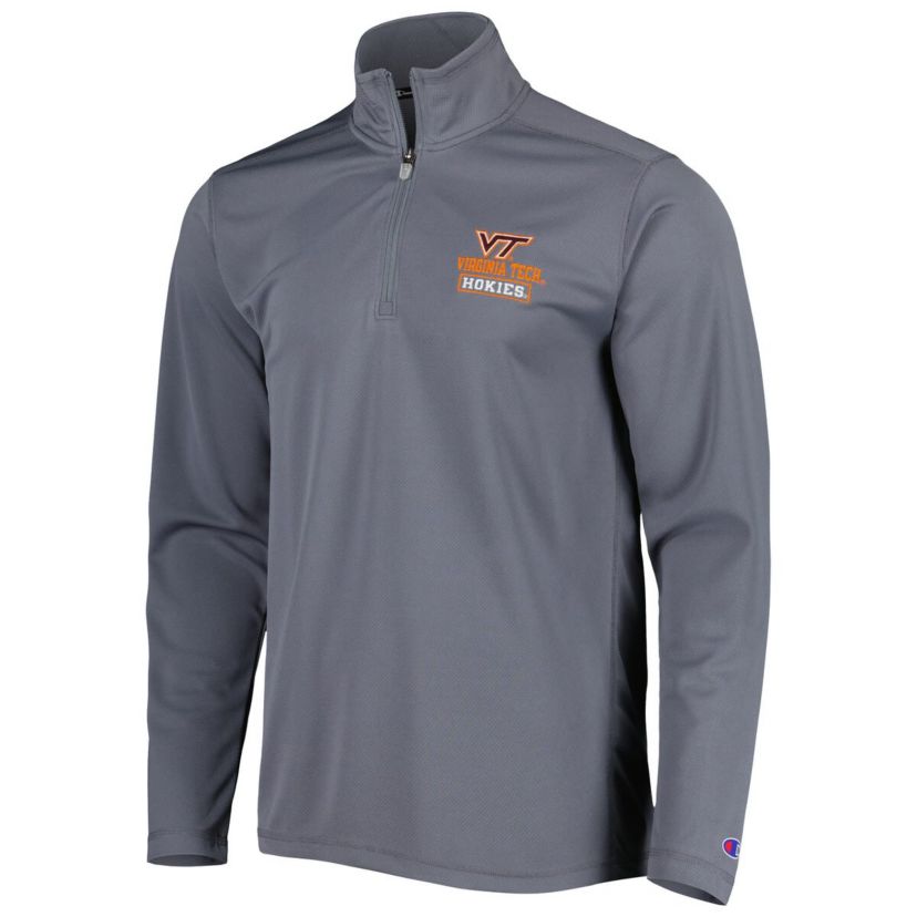 NCAA Virginia Tech Hokies Textured Quarter-Zip Jacket