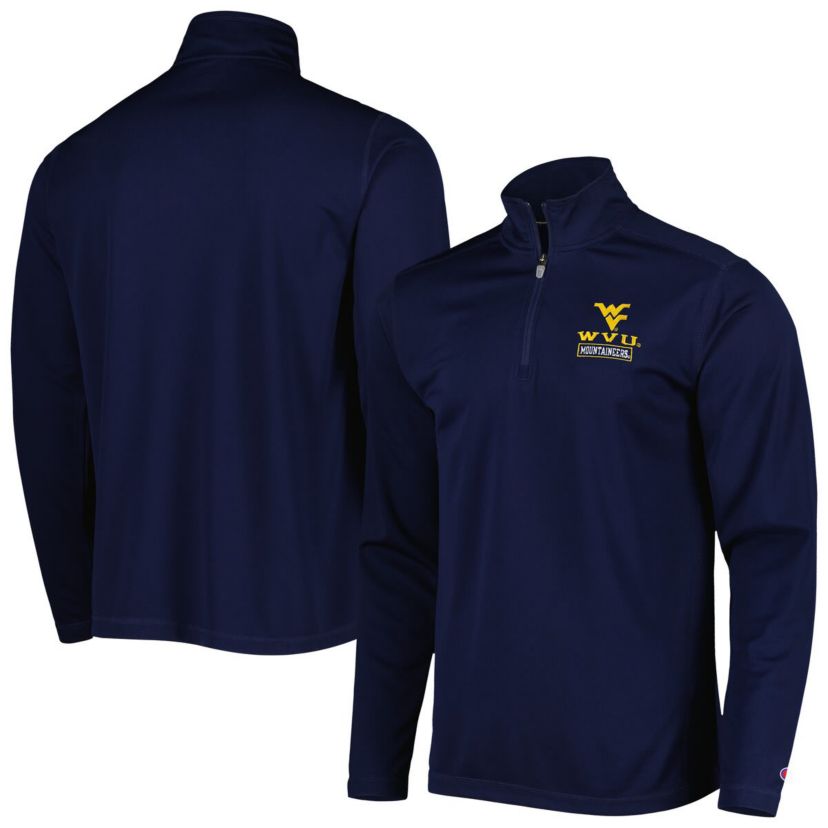 NCAA West Virginia Mountaineers Textured Quarter-Zip Jacket
