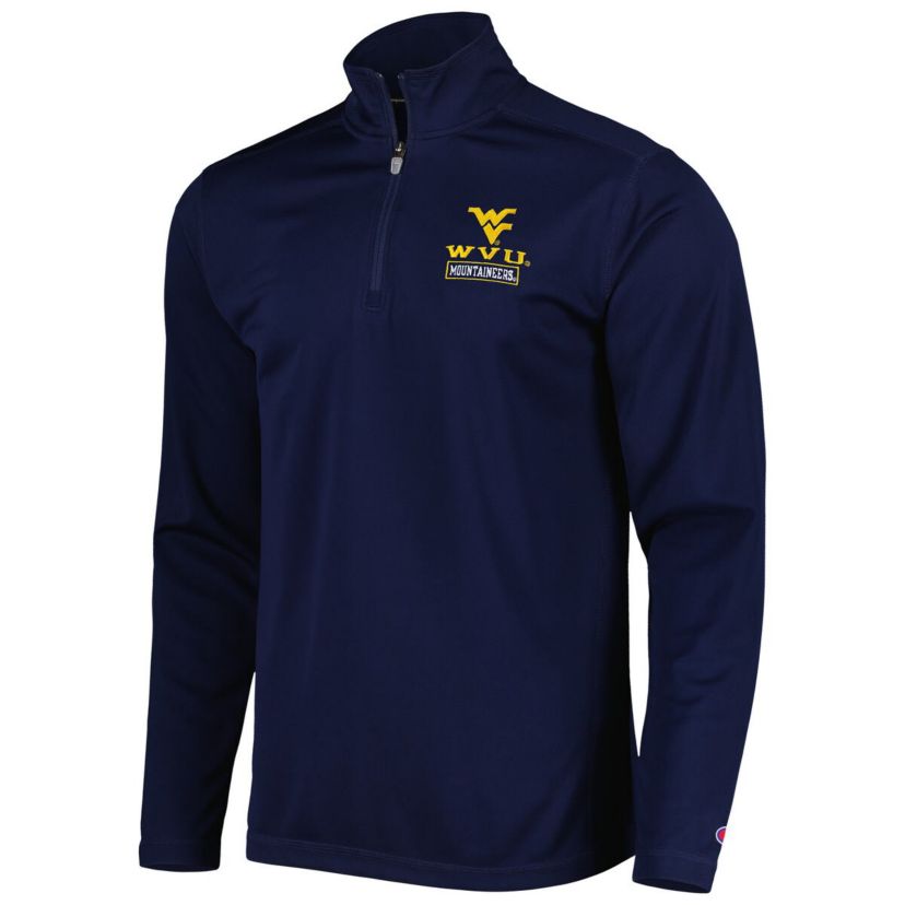NCAA West Virginia Mountaineers Textured Quarter-Zip Jacket