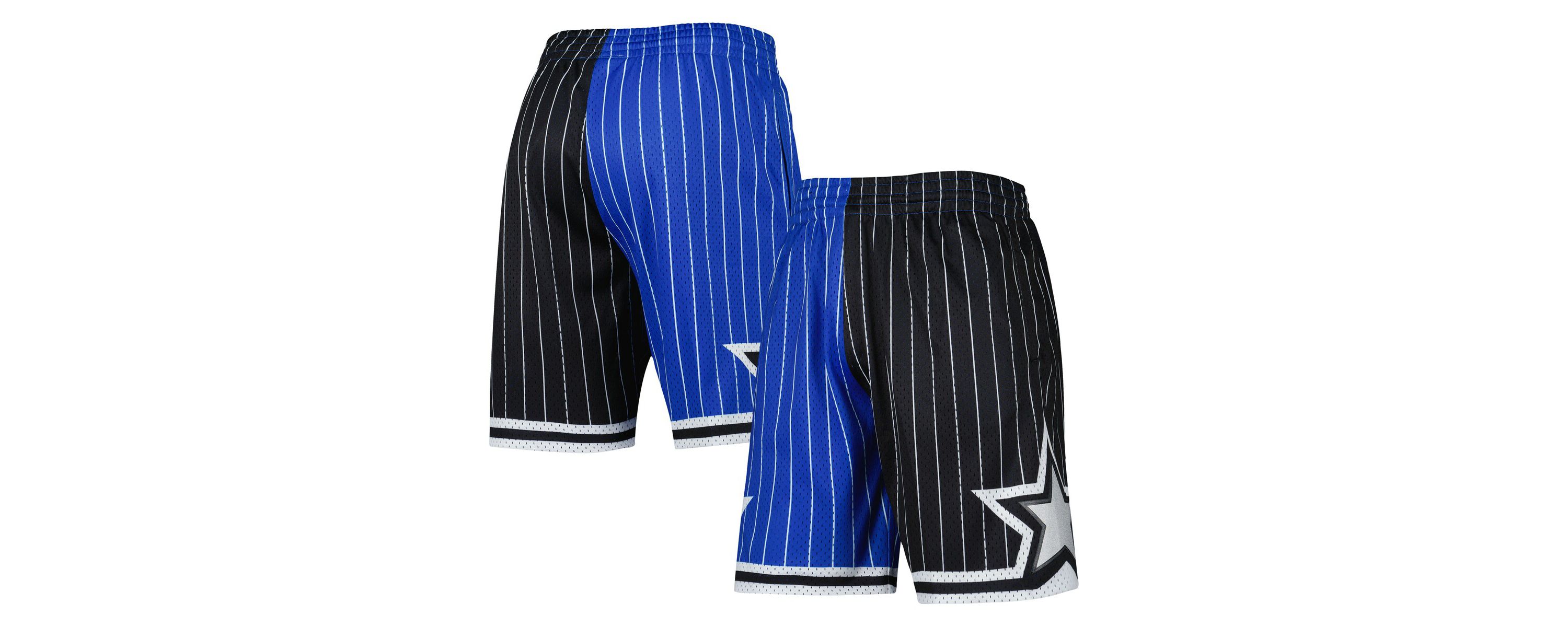 NBA Blue/Black Orlando Magic Hardwood Classics 1994 Split Swingman Shorts