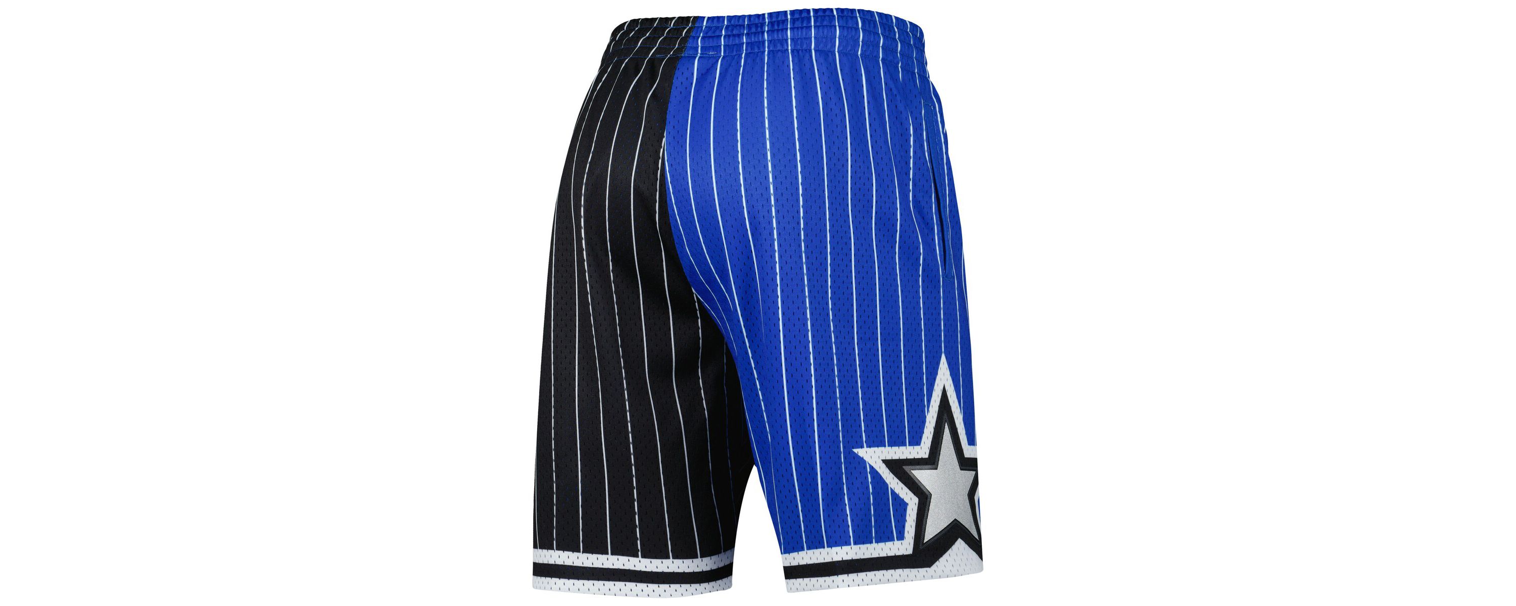 NBA Blue/Black Orlando Magic Hardwood Classics 1994 Split Swingman Shorts