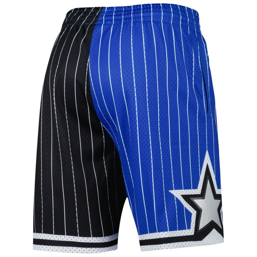 NBA Blue/Black Orlando Magic Hardwood Classics 1994 Split Swingman Shorts